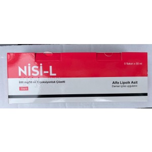 Nisi-l 600 mg 50 ml alfa lipoik asit 5 flakon